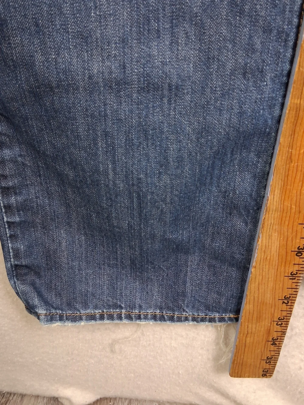 True Religion World Tour Ricky Jeans Mens 36 Distressed Straight Leg Made In USA